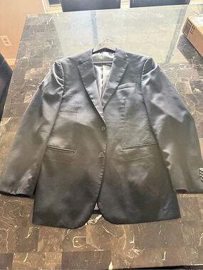 Kenneth Cole Awearness Kenneth Cole Wool Blazer Black Size 42 Long